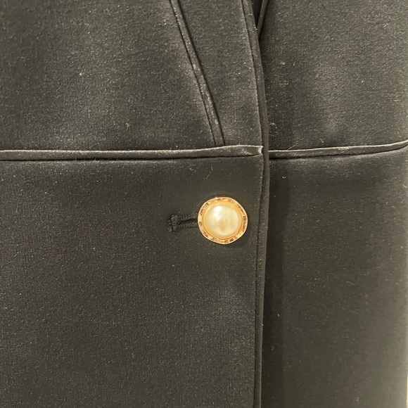 Chico’s Black Embroidered Blazer Jacket Jersey Size Small - Picture 4 of 10